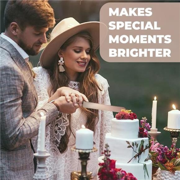 Wedding Cake Knife and Server Set - Premium, Beautifully Engraved Cutting Set - Picture 6 of 6